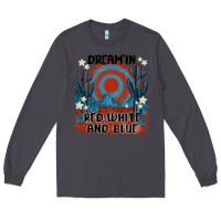 Smoke dream' in red white and blue Long Sleeve Tee - MaliasSmallBusiness
