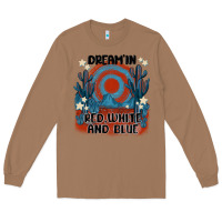Toasted Coconut dream' in red white and blue Long Sleeve Tee - MaliasSmallBusiness