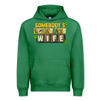 Emerald St. Patrick's Somebody's lucky ass wife Urban Hoodie - CowGirlArtShop