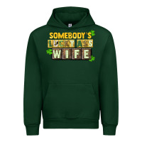 Forest Green St. Patrick's Somebody's lucky ass wife Urban Hoodie - CowGirlArtShop