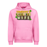 Fuchsia Pink St. Patrick's Somebody's lucky ass wife Urban Hoodie - CowGirlArtShop