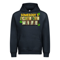 Navy St. Patrick's Somebody's lucky ass wife Urban Hoodie - CowGirlArtShop