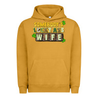 Pigment Peanut Butter St. Patrick's Somebody's lucky ass wife Urban Hoodie - CowGirlArtShop