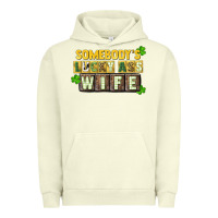 Pigment Pistachio St. Patrick's Somebody's lucky ass wife Urban Hoodie - CowGirlArtShop