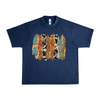 Navy western brushstrokes Urban Heavy Tee - AdoDesignShop