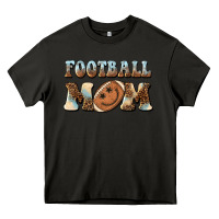 Asphalt football mom football smiley face Heavy Core Tee - BarkalooDesign