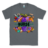 Charcoal Heather halloween nurse pumpkin Classic Tee - NancyCooperArtShop