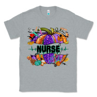 Heather Grey halloween nurse pumpkin Classic Tee - NancyCooperArtShop