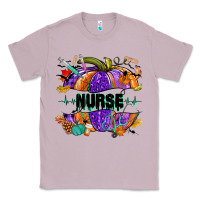 Lilac halloween nurse pumpkin Classic Tee - NancyCooperArtShop