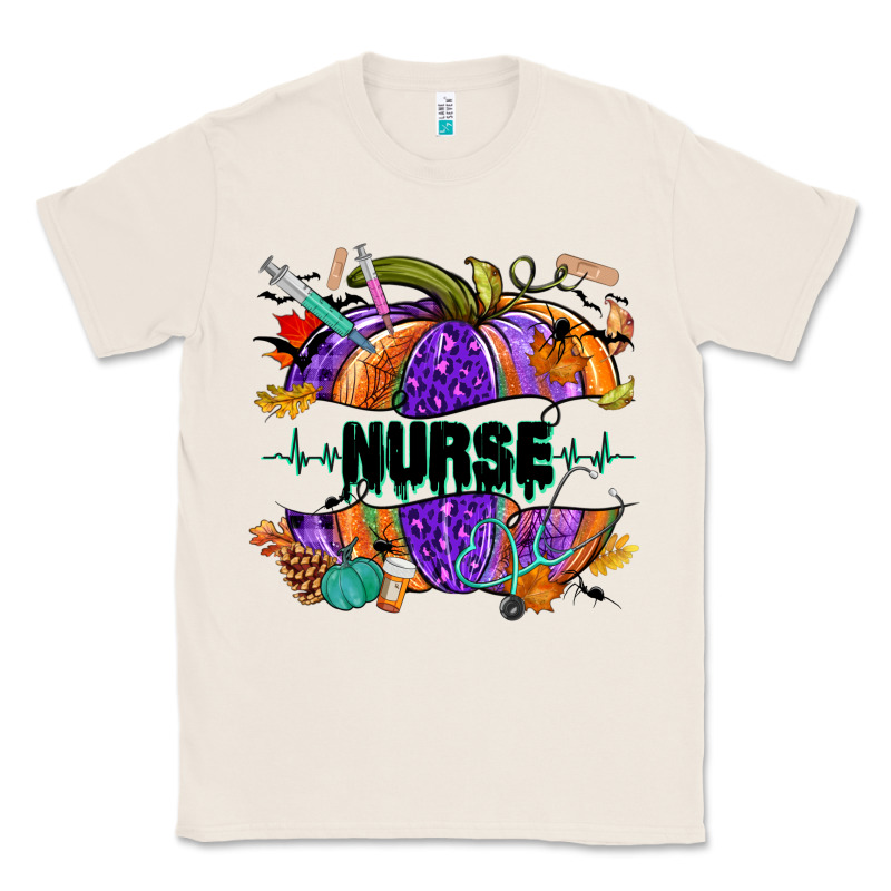 Halloween Nurse Pumpkin Classic Tee by NancyCooperArtShop | Teevron