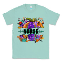 Seafoam halloween nurse pumpkin Classic Tee - NancyCooperArtShop