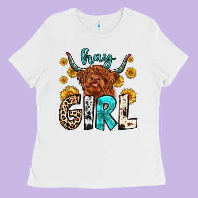 Hay Girl Ladies Tee Designed By Zillion Design Studio
