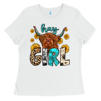 White hay girl Ladies Tee - Zillion Design Studio
