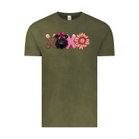 Vintage Olive xoxo belted galloway Vintage Tee - AdoDesignShop