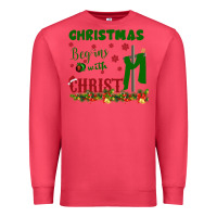 Cardinal Christmas Begins With Christ Premium Sweatshirt - Bettercallsaul