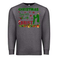 Charcoal Heather Christmas Begins With Christ Premium Sweatshirt - Bettercallsaul