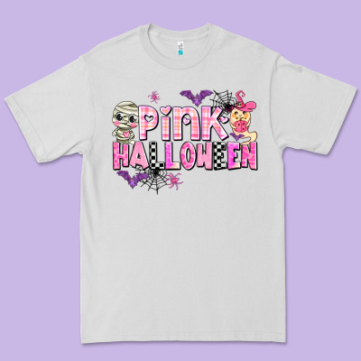 Pink Halloween Premium Tee Designed By Adodesignshop