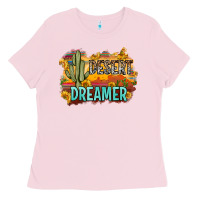 Bubblegum Pink desert dreamer Ladies Tee - Zillion Design Studio