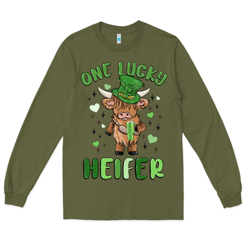 One Lucky Heifer Long Sleeve Tee by MaliasSmallBusiness | Teevron