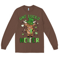 Chestnut one lucky heifer Long Sleeve Tee - MaliasSmallBusiness