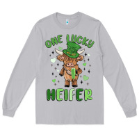 Moon Dust one lucky heifer Long Sleeve Tee - MaliasSmallBusiness