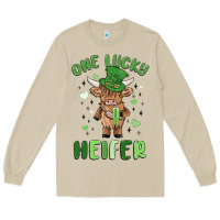 Mushroom one lucky heifer Long Sleeve Tee - MaliasSmallBusiness