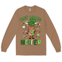 Toasted Coconut one lucky heifer Long Sleeve Tee - MaliasSmallBusiness