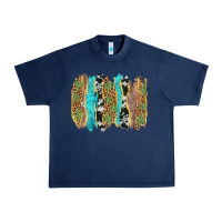 Navy western brushstrokes Urban Heavy Tee - AdoDesignShop