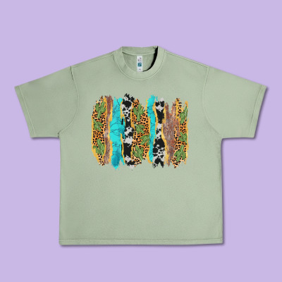Western Brushstrokes Urban Heavy Tee Designed By Adodesignshop