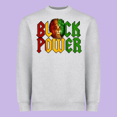 Juneteenth Lion King Black Power Heavyweight Sweatshirt Designed By Lillyallendesigns