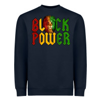 Navy Juneteenth Lion King Black Power Heavyweight Sweatshirt - LillyAllenDesigns
