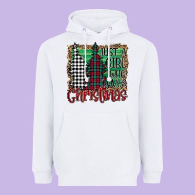Just A Girl Who Loves Christmas Heavyweight Hoodie Designed By Bettercallsaul