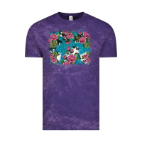 Cloud Purple v.drose glitter cowhide Vintage Tee - AdoDesignShop