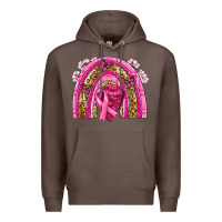 Coffee breast cancer rainbow Premium Hoodie - NancyCooperArtShop