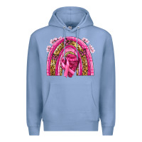 Colony Blue breast cancer rainbow Premium Hoodie - NancyCooperArtShop