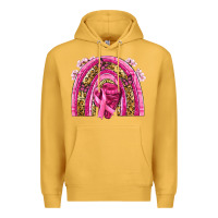 Mustard breast cancer rainbow Premium Hoodie - NancyCooperArtShop