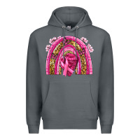 Rock breast cancer rainbow Premium Hoodie - NancyCooperArtShop