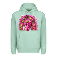 Seafoam breast cancer rainbow Premium Hoodie - NancyCooperArtShop