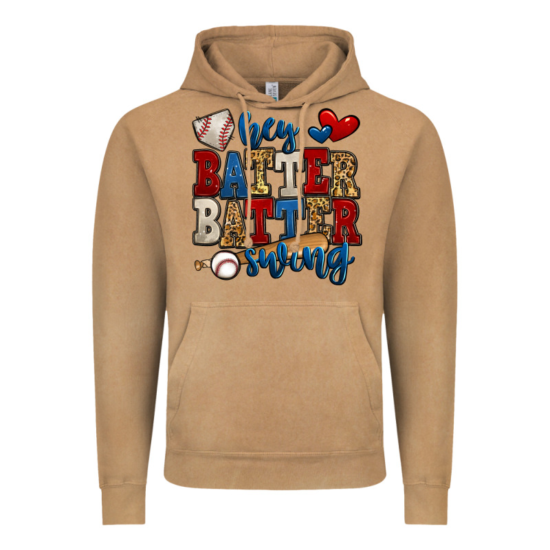 Hey Batter Batter Swing Baseball Vintage Hoodie by Jasminsmagicworld | Teevron