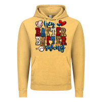 Vintage Mustard hey batter batter swing baseball Vintage Hoodie - Jasminsmagicworld