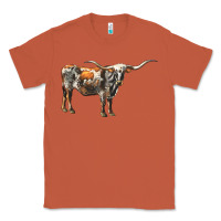Copper Texas Longhorn Cow Classic Tee - LillyAllenDesigns