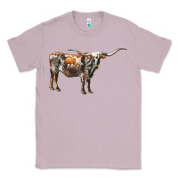 Lilac Texas Longhorn Cow Classic Tee - LillyAllenDesigns