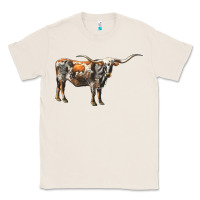 Natural Texas Longhorn Cow Classic Tee - LillyAllenDesigns