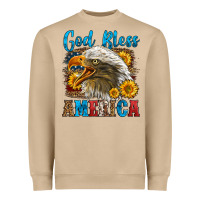 Mushroom God Bless America Heavyweight Sweatshirt - LillyAllenDesigns