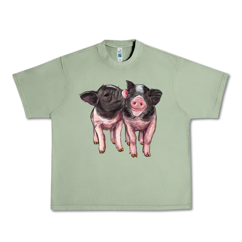 Cute Baby Pigs Urban Heavy Tee by Artiststas | Teevron