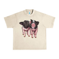 Sandshell cute baby pigs Urban Heavy Tee - Artiststas