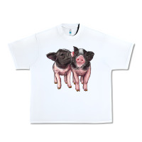 White cute baby pigs Urban Heavy Tee - Artiststas