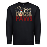 Black Christmas Dogs Paws Premium Sweatshirt - Bettercallsaul
