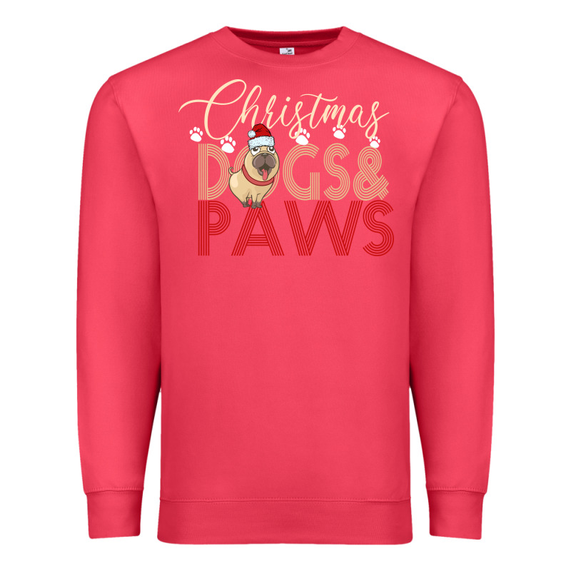 Christmas Dogs Paws Premium Sweatshirt by Bettercallsaul | Teevron