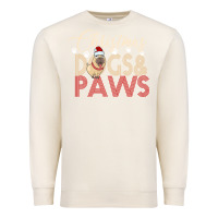 Sandshell Christmas Dogs Paws Premium Sweatshirt - Bettercallsaul